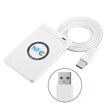 NFC RFID Smart Card Reader Writer Copier Duplicator 13.56mhz ACR122U M1 Writable ISO/IEC18092+5pcs Cards USB S50 Software C L7O5
NFC RFID Smart Card Reader Writer Copier Duplicator 13.56mhz ACR122U M1 Writable ISO/IEC18092+5pcs Cards USB S50 Software C L7O5