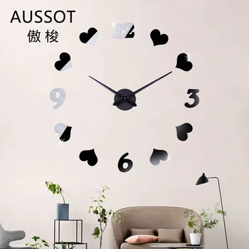 Nordic Heart Shaped Wall Clock Living Room Large Size Self Adhesive DIY Wall Clock Digital Reloj De Pared Decorativo BX50WC
Nordic Heart Shaped Wall Clock Living Room Large Size Self Adhesive DIY Wall Clock Digital Reloj De Pared Decorativo BX50WC