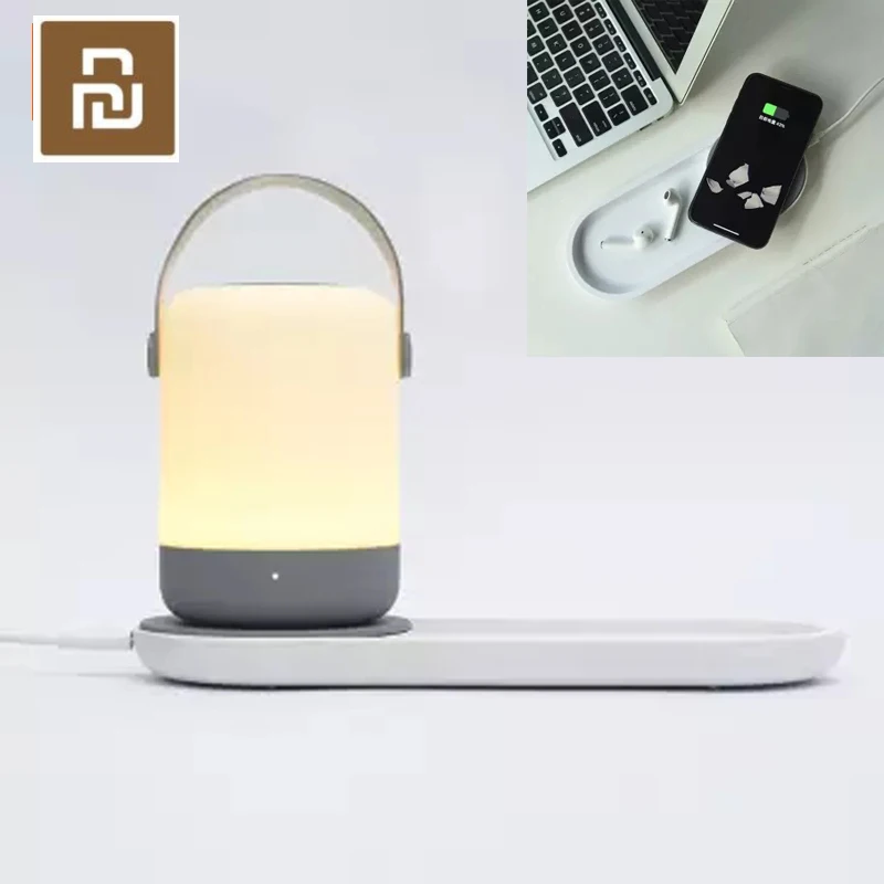 Youpin Small Night light Wireless Charger Set Charging Touch Operation Eye Protection Warm Color Light Switch | Электроника