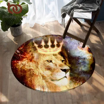 BeddingOutlet Lion King Bedroom Carpet Universe Cosmic Round Area Rug for Living Room Animal with Crown Floor Rug Play Mat 150cm
BeddingOutlet Lion King Bedroom Carpet Universe Cosmic Round Area Rug for Living Room Animal with Crown Floor Rug Play Mat 150cm
