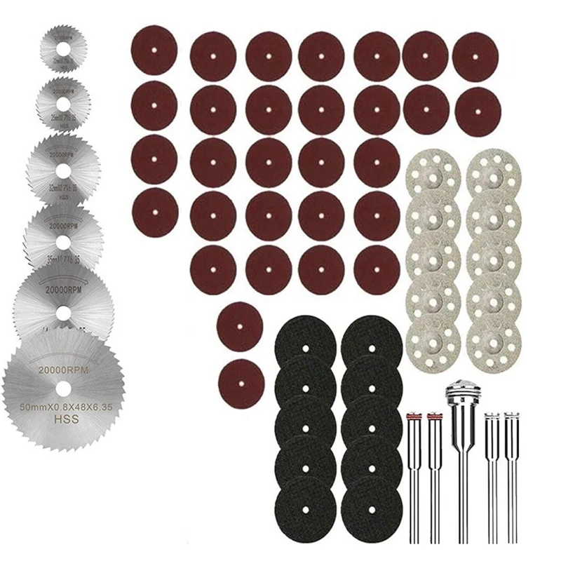61Pcs Mini Circular Saw Blade Set Resin Cut-Off Wheels Disc Diamond Cutting Blade Metal Cutter Power Tool
61Pcs Mini Circular Saw Blade Set Resin Cut-Off Wheels Disc Diamond Cutting Blade Metal Cutter Power Tool