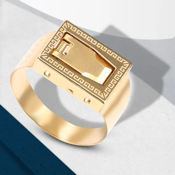 Knife Stainless Steel Adjustable Foldable Knife Ring Hidden Weapon Self Care Survive Military Protector Ring
Knife Stainless Steel Adjustable Foldable Knife Ring Hidden Weapon Self Care Survive Military Protector Ring