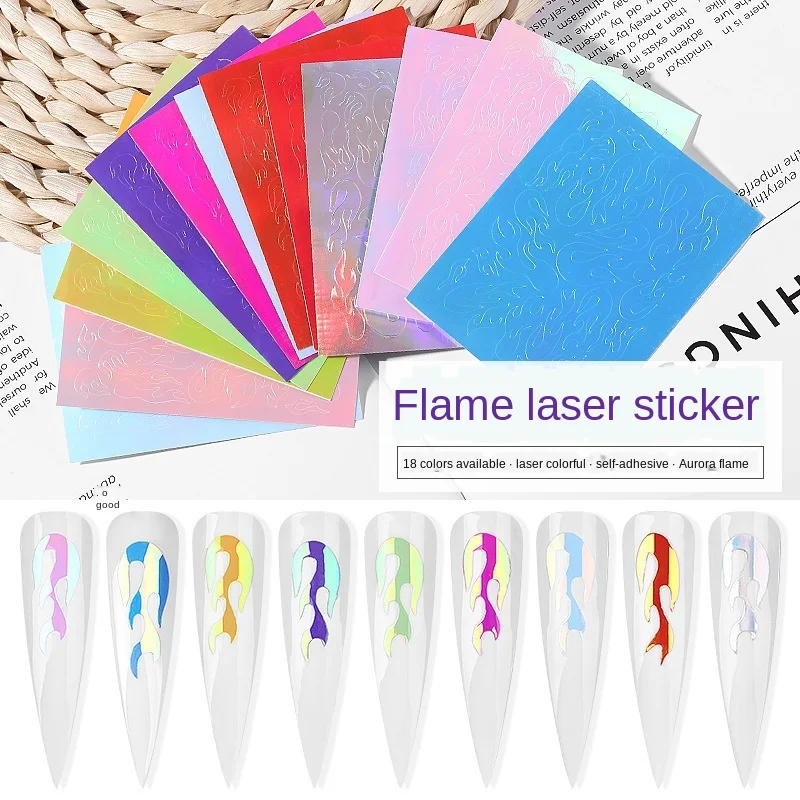 16 Colors Nail Art Flame Sticker Laser Magic Flame Nail Sticker With Adhesivenail Art Stickers For Nails Nail Stickers
16 Colors Nail Art Flame Sticker Laser Magic Flame Nail Sticker With Adhesivenail Art Stickers For Nails Nail Stickers
