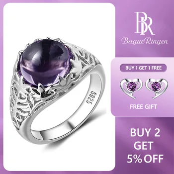 Bague Ringen Vintage 100% 925 Sterling Silver Elegant Round Amethyst Wedding Engagement Rings For Women Fine Jewelry Size 6-10
Bague Ringen Vintage 100% 925 Sterling Silver Elegant Round Amethyst Wedding Engagement Rings For Women Fine Jewelry Size 6-10