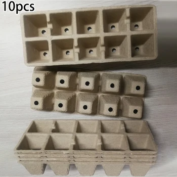 10PCS 10 Cells Biodegradable Paper Peat Pots Seed Starters Garden Planters Tray For Home And Farmal
10PCS 10 Cells Biodegradable Paper Peat Pots Seed Starters Garden Planters Tray For Home And Farmal