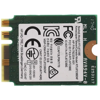 Wireless Adapter for Realtek RTL8723BE 802.11N WiFi Card Bluetooth 4.0 NGFF Card SPS 843338-001 300Mbps
Wireless Adapter for Realtek RTL8723BE 802.11N WiFi Card Bluetooth 4.0 NGFF Card SPS 843338-001 300Mbps