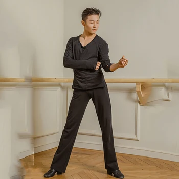 Men Latin Dance Costumes Professional Latin Dance Tops Ballroom Dance Practice Clothes Long Sleeves Adult Flamenco Shirt SL2143 
Men Latin Dance Costumes Professional Latin Dance Tops Ballroom Dance Practice Clothes Long Sleeves Adult Flamenco Shirt SL2143