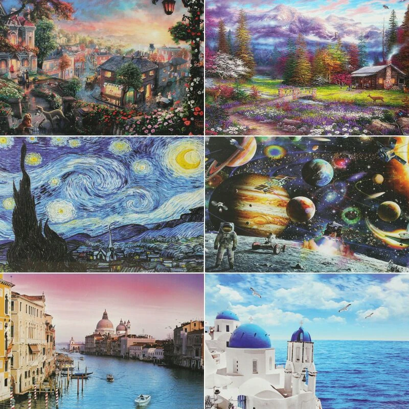 Landscape Jigsaw Puzzle with Picture Puzzle 1000 Pcs Mini Paper Assembly Puzzle Toys for Adults Children Educational Games Toys
Landscape Jigsaw Puzzle with Picture Puzzle 1000 Pcs Mini Paper Assembly Puzzle Toys for Adults Children Educational Games Toys