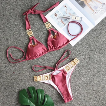sexy triangle bra bikini retro crystal summer swimsuit push up bikinis set swimwear women string bathing suit swim 2020 biquinis 
sexy triangle bra bikini retro crystal summer swimsuit push up bikinis set swimwear women string bathing suit swim 2020 biquinis