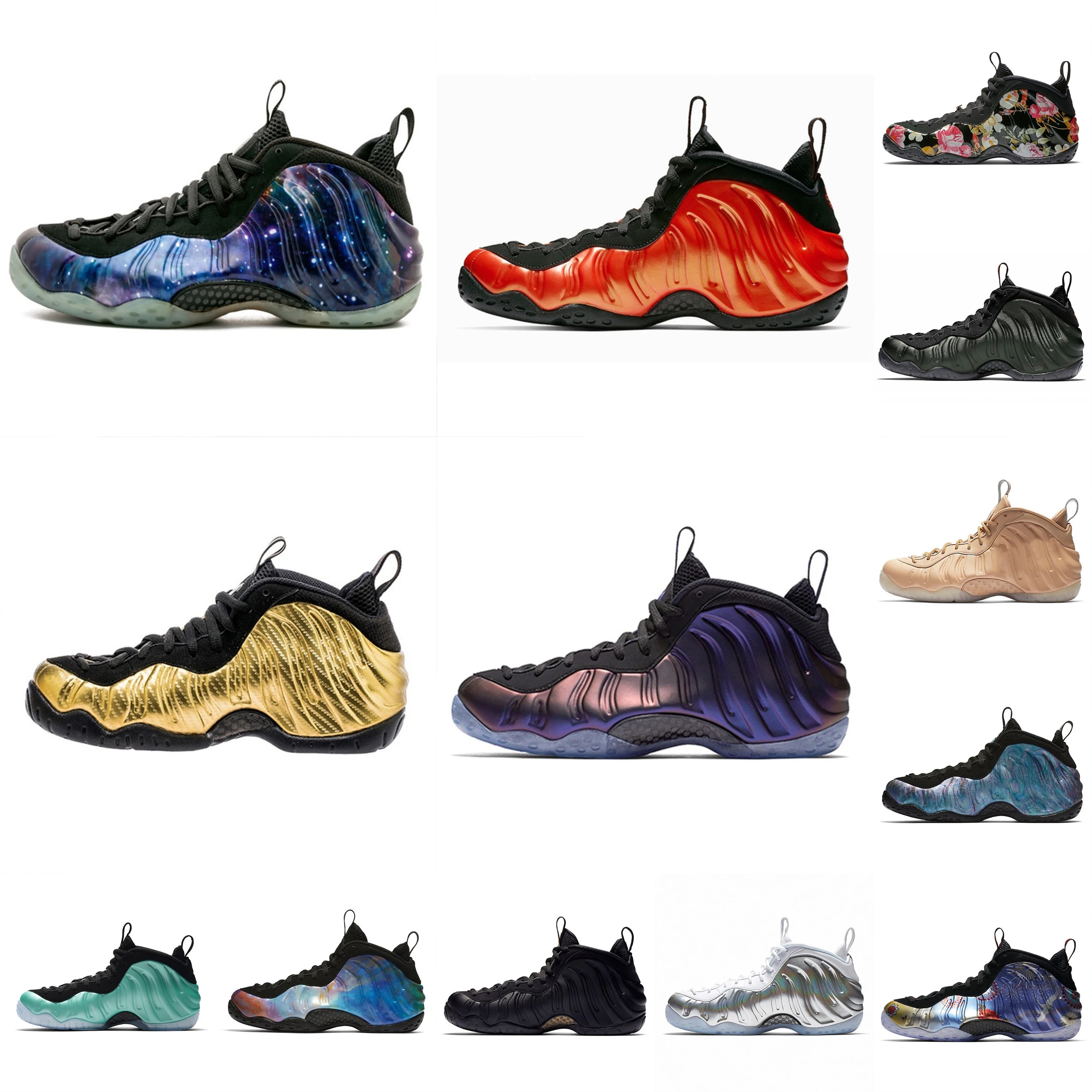 

Hot Sale Penny Hardaway Mens Basketball Shoes Foam One Shattered Air Foamposite Men Sneakers Sports Trainers