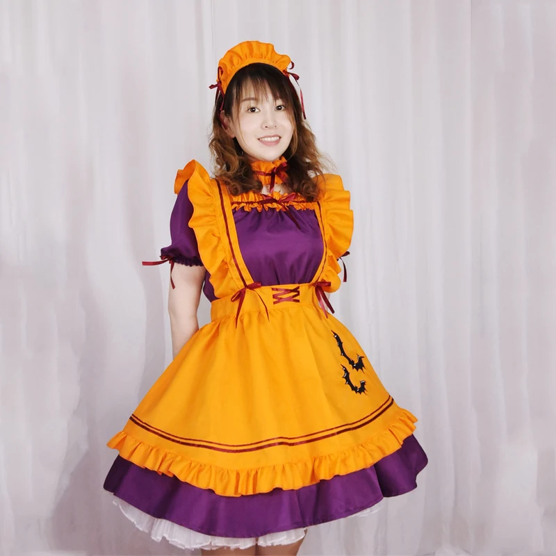 Halloween Costumes For Women Pumpkin Maid Cosplay Lolita Dress Anime Costume Carnival Festival Holiday Party Performance Cloth
Halloween Costumes For Women Pumpkin Maid Cosplay Lolita Dress Anime Costume Carnival Festival Holiday Party Performance Cloth