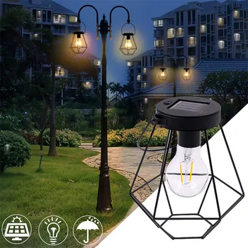 Stainless Steel Solar Light Garden Light Wrought Iron Lantern Hanging Lamp Solar wrought iron chandelier Outdoor Garden light 
Stainless Steel Solar Light Garden Light Wrought Iron Lantern Hanging Lamp Solar wrought iron chandelier Outdoor Garden light