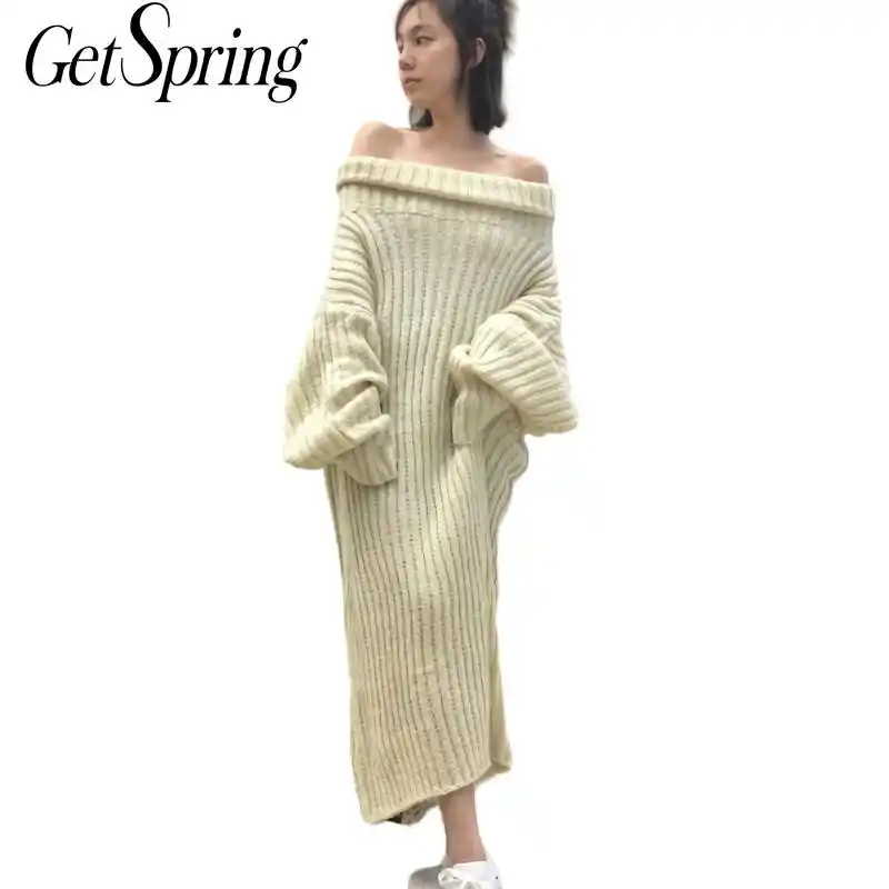 long loose sweater dress