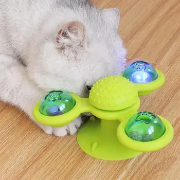 Three-headed windmill cat toy Windmill Cat Toys with Suction Cup Interactive Cat Turnable Pet Hair Removal Brush Massager Kitten
Three-headed windmill cat toy Windmill Cat Toys with Suction Cup Interactive Cat Turnable Pet Hair Removal Brush Massager Kitten