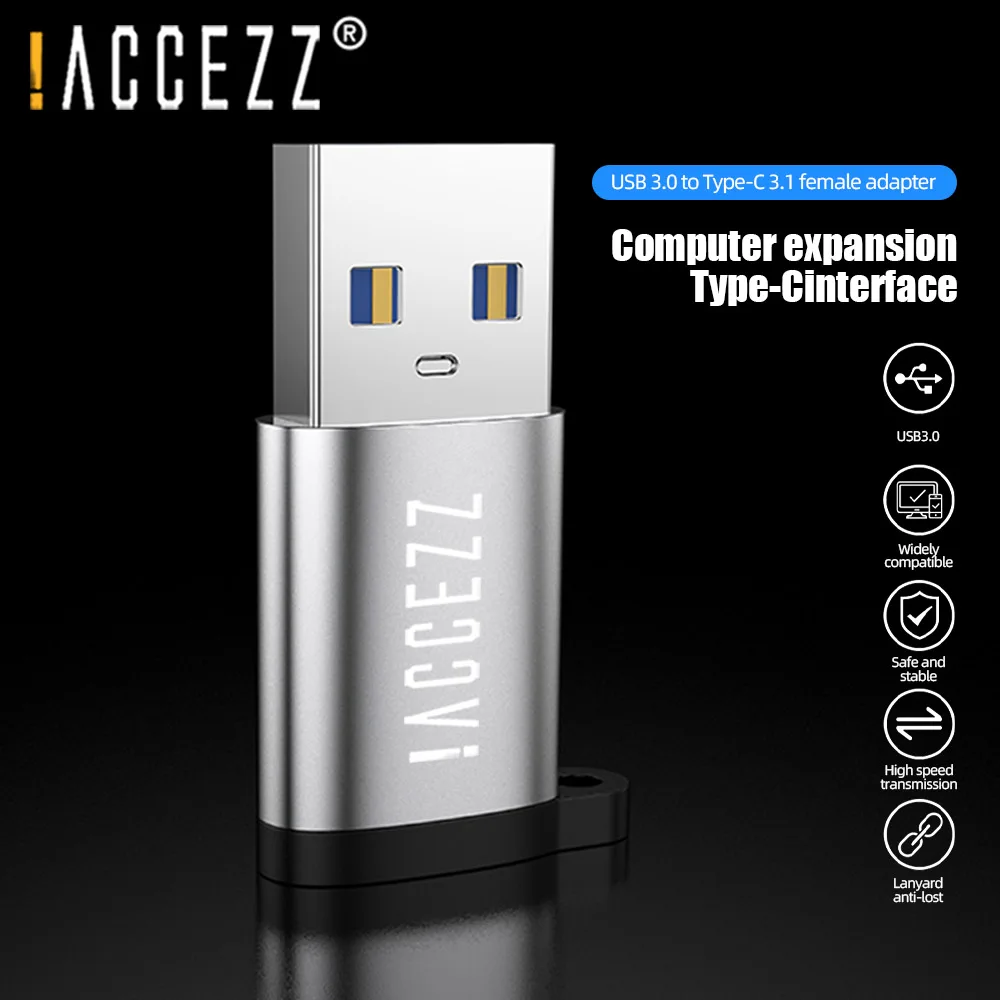 ! ACCEZZ OTG адаптер USB к C Женский конвертер usb-хаб ПК планшет зарядное устройство