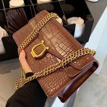 Crocodile Pattern Baguette Bags For Women 2020 Fashion Chain Square Shoulder Crossbody Bags Small Branded Designer Handbags
Crocodile Pattern Baguette Bags For Women 2020 Fashion Chain Square Shoulder Crossbody Bags Small Branded Designer Handbags