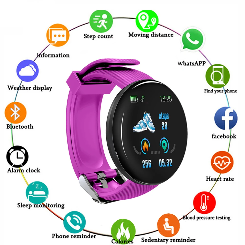 Smart Bracelet Heart Rate Blood Pressure Health Waterproof Smart Watch S18 Pro Bluetooth Watch Wristband Fitness Tracker
Smart Bracelet Heart Rate Blood Pressure Health Waterproof Smart Watch S18 Pro Bluetooth Watch Wristband Fitness Tracker