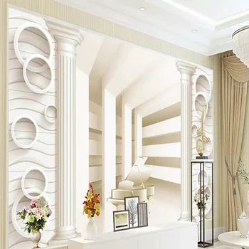 Custom large mural 3D wallpaper Modern creative 3D space Roman pillars living room TV back wall decor deep 5D embossed
Custom large mural 3D wallpaper Modern creative 3D space Roman pillars living room TV back wall decor deep 5D embossed