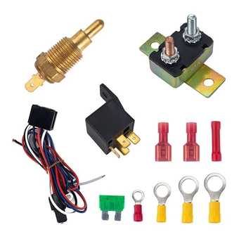 Car Engine Cooling Fan Thermostat Temp Switch Sensor Relay Kit 200 to 185 Degree
Car Engine Cooling Fan Thermostat Temp Switch Sensor Relay Kit 200 to 185 Degree