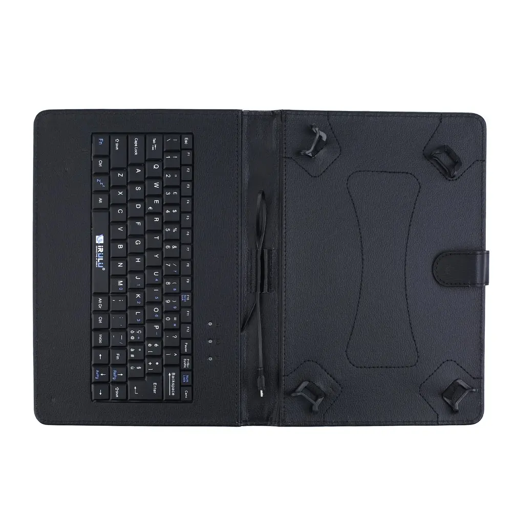 Keyboard case for tablet PU Leather Black USB interface Scratches Magnet flap closure Universal Keyboard And Case
Keyboard case for tablet PU Leather Black USB interface Scratches Magnet flap closure Universal Keyboard And Case