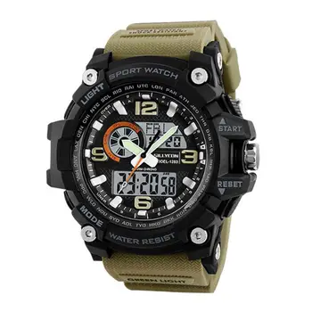 Outdoor Sport Watch Double Display Waterproof Alarm Clock Digital Wristwatches K1AB
Outdoor Sport Watch Double Display Waterproof Alarm Clock Digital Wristwatches K1AB