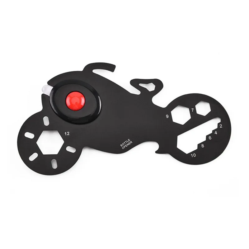 Portable Multitool Card Motorcycle-shape Multi-Function EDC Tool Card Bottle Opener Keychain with LED Light Multi-Purpose Gadget
Portable Multitool Card Motorcycle-shape Multi-Function EDC Tool Card Bottle Opener Keychain with LED Light Multi-Purpose Gadget