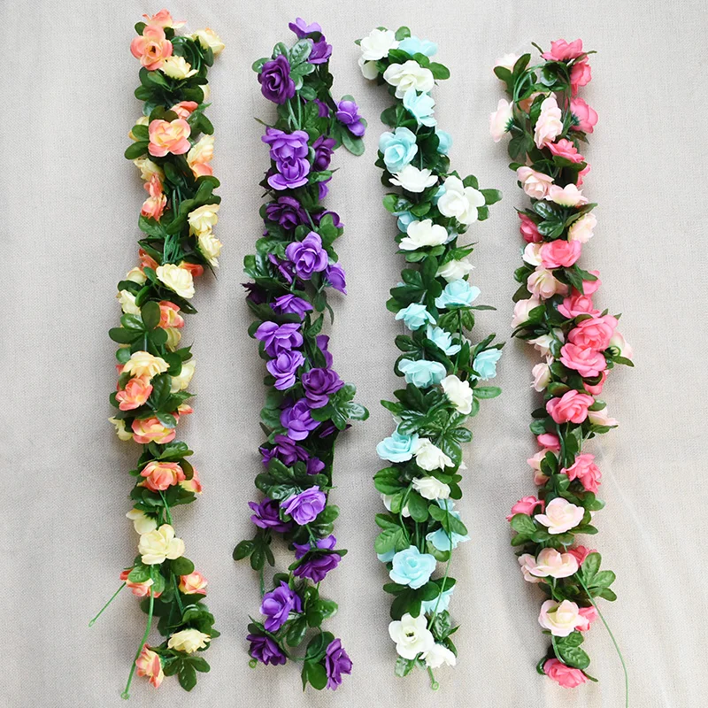 2.4m Artificial Silk Rose Flowers String Rattan Vine Fake Plant Ivy Garden Romantic Hanging Decor Wedding Party Home Ornaments
2.4m Artificial Silk Rose Flowers String Rattan Vine Fake Plant Ivy Garden Romantic Hanging Decor Wedding Party Home Ornaments