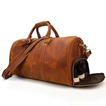 50cm Long Retro Duffle Bag Crazy Horse Genuine Leather Men Travel Gym Duffle Weekend Bag
50cm Long Retro Duffle Bag Crazy Horse Genuine Leather Men Travel Gym Duffle Weekend Bag