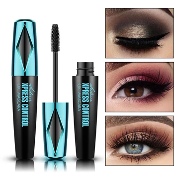 

QIC 4D Silk Fiber Eyelash Mascara Waterproof Curling Eyelashes Black Thick Lengthening Extension Lash Eye Cosmetics TSLM1