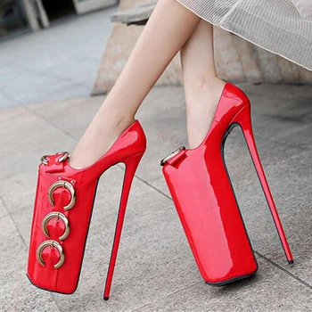 Super 30cm High Heel Pumps High Quality Women Shoes Waterproof 20cm Platform High Heel Pump Large Size 35-46 Shoes Show Catwalk
Super 30cm High Heel Pumps High Quality Women Shoes Waterproof 20cm Platform High Heel Pump Large Size 35-46 Shoes Show Catwalk