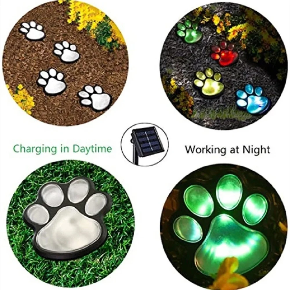4 Solar Cat Animal Paw Print Lights LED Solar Lamps Garden Outdoors Lantern LED Path Decorative Lighting Footprints Lamp
4 Solar Cat Animal Paw Print Lights LED Solar Lamps Garden Outdoors Lantern LED Path Decorative Lighting Footprints Lamp