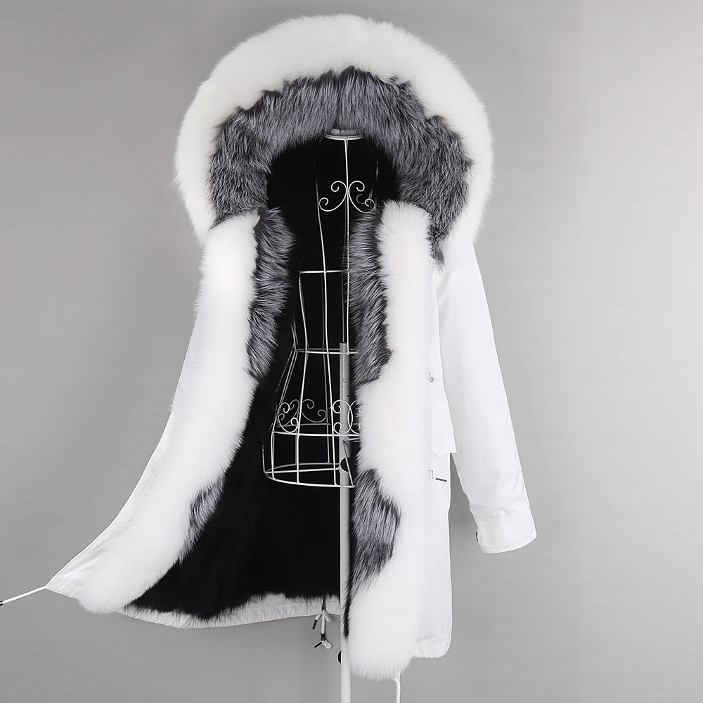 Winter Jacket Women Long Big Natural Raccoon fox Fur Collar Parka 2023 Real Fur Coat Waterproof Hood Thick Warm Color matching
Winter Jacket Women Long Big Natural Raccoon fox Fur Collar Parka 2023 Real Fur Coat Waterproof Hood Thick Warm Color matching