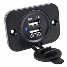 Car Charger 2 Ports Adapter Dual USB Power Socket Charging Panel Mount 12V 2.1A Auto Interior Accessories
Car Charger 2 Ports Adapter Dual USB Power Socket Charging Panel Mount 12V 2.1A Auto Interior Accessories