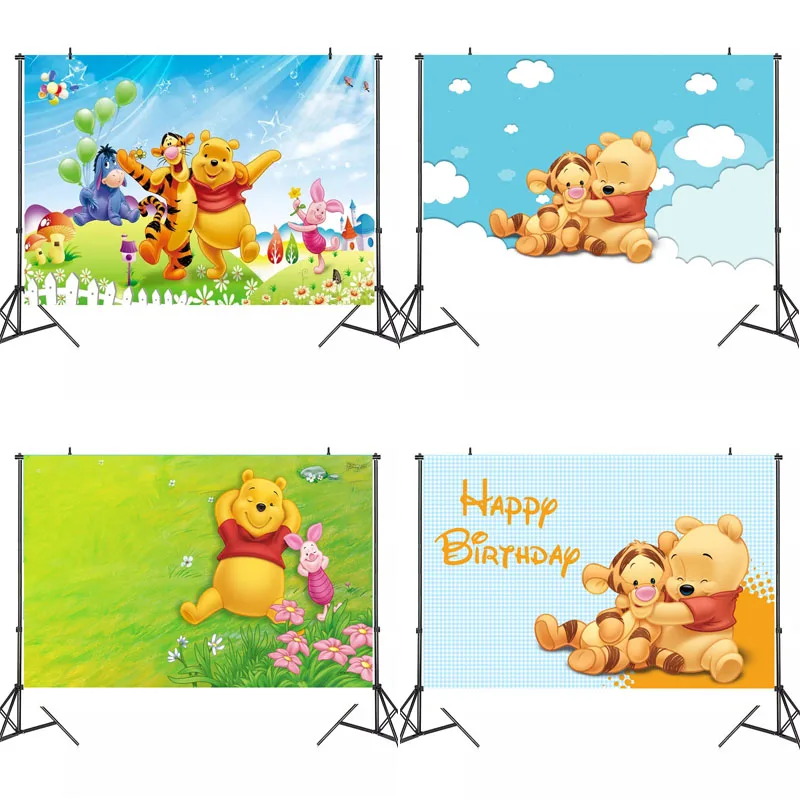 Cartoons Winnie The Pooh Backgrounds Vinyl Cloth Customizable Photo Shootings Backdrops For Baby Birthday Party Photo Studio
Cartoons Winnie The Pooh Backgrounds Vinyl Cloth Customizable Photo Shootings Backdrops For Baby Birthday Party Photo Studio
