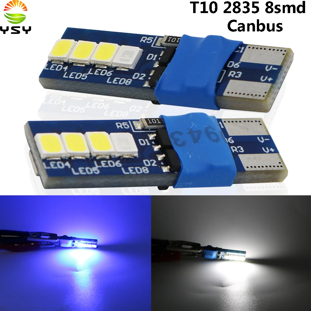 YSY 2X NEW Canbus T10 8smd 2835 LED car Light Canbus W5W t10 led canbus 194 2835 SMD Error Free Blue White Bulbs Reading Liights
YSY 2X NEW Canbus T10 8smd 2835 LED car Light Canbus W5W t10 led canbus 194 2835 SMD Error Free Blue White Bulbs Reading Liights