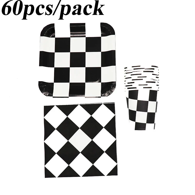 60pcs Racing Car Flag disposable party tableware sets Racing Flag theme plates cups napkins Racing Flag party decorations
60pcs Racing Car Flag disposable party tableware sets Racing Flag theme plates cups napkins Racing Flag party decorations