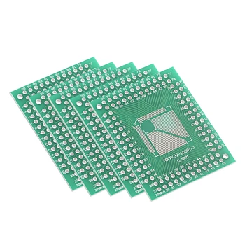 uxcell TQFP (32-100PIN) 0.5 / TQFP (32-64PIN) 0.8 to DIP Adapter PCB Board SMD Converter 5pcs
uxcell TQFP (32-100PIN) 0.5 / TQFP (32-64PIN) 0.8 to DIP Adapter PCB Board SMD Converter 5pcs