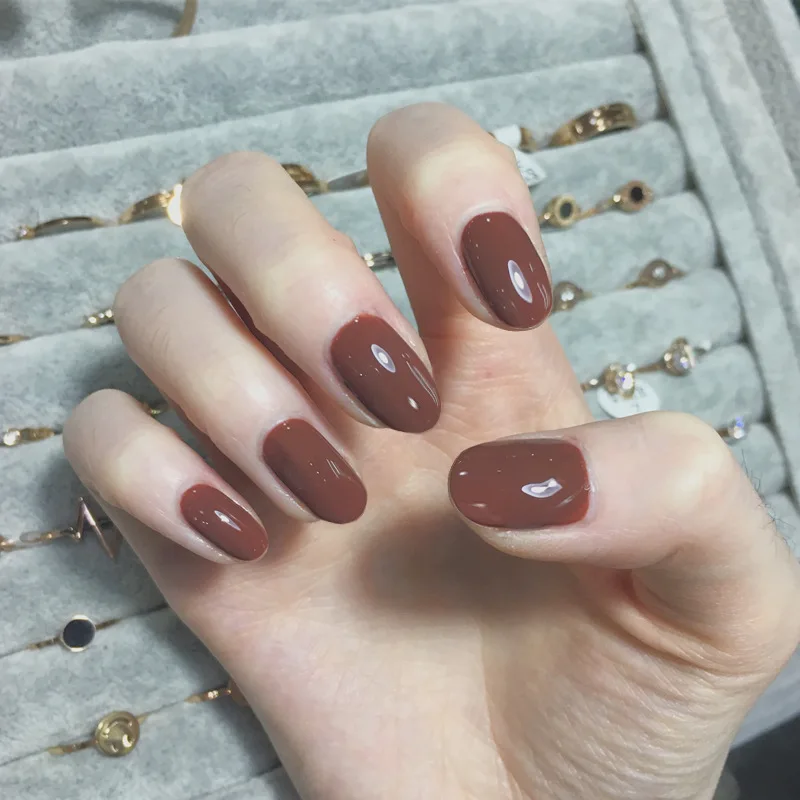 566-Retro MORI Series Elegant Dark Orange Caramel round-Toe INS-Style Solid Color Fake Nails Finished Product Wear Beauty
566-Retro MORI Series Elegant Dark Orange Caramel round-Toe INS-Style Solid Color Fake Nails Finished Product Wear Beauty