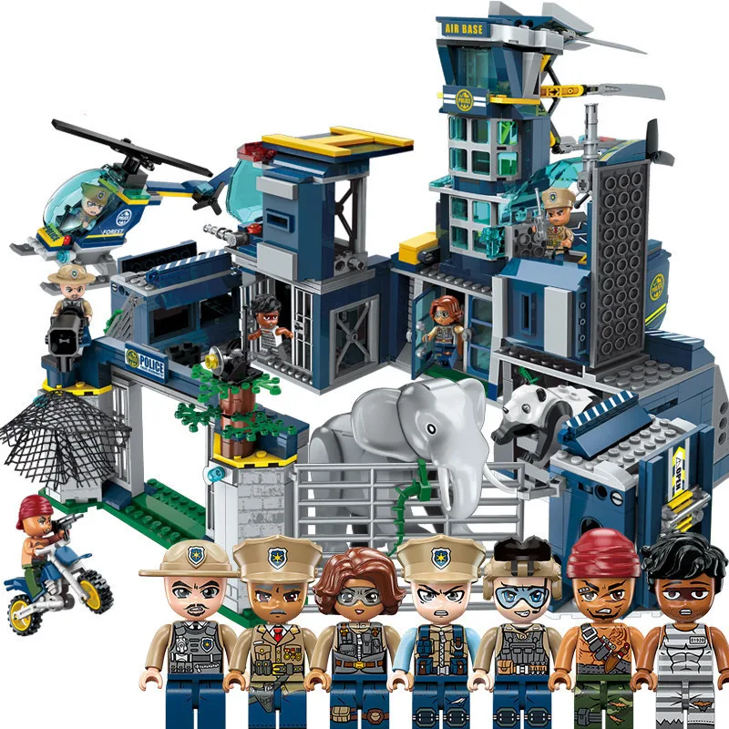 Enlighten Building Block City Forest Police Helicopter Headquarters Mobile Fortress 7 Figures 961pcs Educational Bricks Legoingl
Enlighten Building Block City Forest Police Helicopter Headquarters Mobile Fortress 7 Figures 961pcs Educational Bricks Legoingl