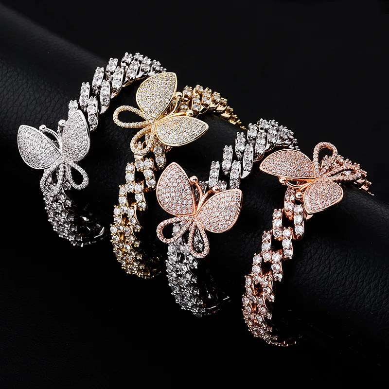 Zciti Butterfly Bracelet 12Mm Miami Cuban Bracelet Iced Micro Pave Cubic Zirconia Bracelet Hip Hop Rock Fashion Gift Jewelry
Zciti Butterfly Bracelet 12Mm Miami Cuban Bracelet Iced Micro Pave Cubic Zirconia Bracelet Hip Hop Rock Fashion Gift Jewelry