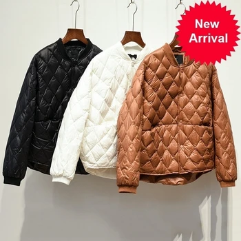 Baseball 2020 New Down Jacket Women Short White Duck Down Outwear Loose Casual Coat Ultra Light Down Jackets Over Size
Baseball 2020 New Down Jacket Women Short White Duck Down Outwear Loose Casual Coat Ultra Light Down Jackets Over Size