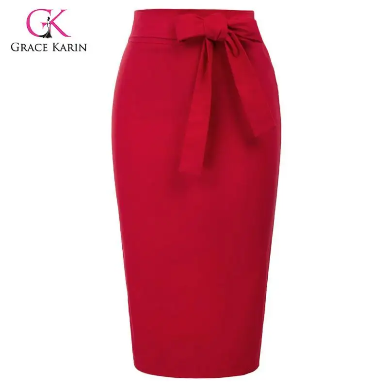 Grace Karin 2019 Formal Skirt Women High Waist Bodycon Pencil Skirt Vintage Hips-Wrapped Business Office Work Skirt With Belt
Grace Karin 2019 Formal Skirt Women High Waist Bodycon Pencil Skirt Vintage Hips-Wrapped Business Office Work Skirt With Belt