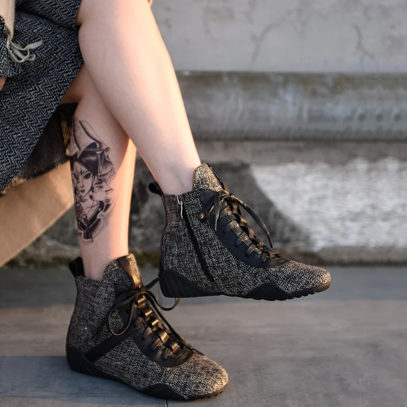 Artmu Original Hidden Heels Ankle Boots Retro Handmade Women's Boots Leisure Hemp Cross-tied New Autumn and Winter 2019
Artmu Original Hidden Heels Ankle Boots Retro Handmade Women's Boots Leisure Hemp Cross-tied New Autumn and Winter 2019