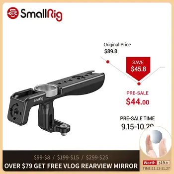 SmallRig Universal Lightweight Top Handle Grip For Digital Dslr Camera Cage featuring two 1/4”-20 threaded holes 2949 
SmallRig Universal Lightweight Top Handle Grip For Digital Dslr Camera Cage featuring two 1/4”-20 threaded holes 2949