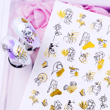 1 Sheet Nail Water Decals Abstract Lady Face Nail Stickers Alphabet Flower Leaf Sliders Paper Nail Art Decor Gel Polish Sticker
1 Sheet Nail Water Decals Abstract Lady Face Nail Stickers Alphabet Flower Leaf Sliders Paper Nail Art Decor Gel Polish Sticker