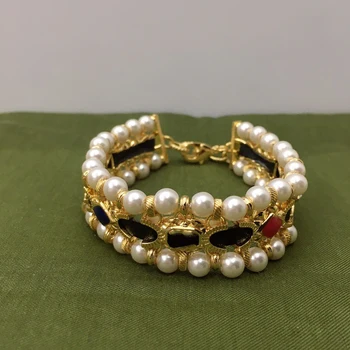 Hot Brand Gold Color Fashion Jewelry For Women Leather Pearls Chain Bracelet Fashion Praty Jewelry Vintage Genuine Leather
Hot Brand Gold Color Fashion Jewelry For Women Leather Pearls Chain Bracelet Fashion Praty Jewelry Vintage Genuine Leather