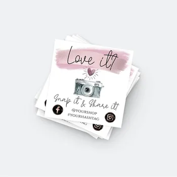 Personalize logo ROSE GOLD Snap and Share cards ,Small Business Package Card, Custom Social Media Cards ,Business Promotion
Personalize logo ROSE GOLD Snap and Share cards ,Small Business Package Card, Custom Social Media Cards ,Business Promotion