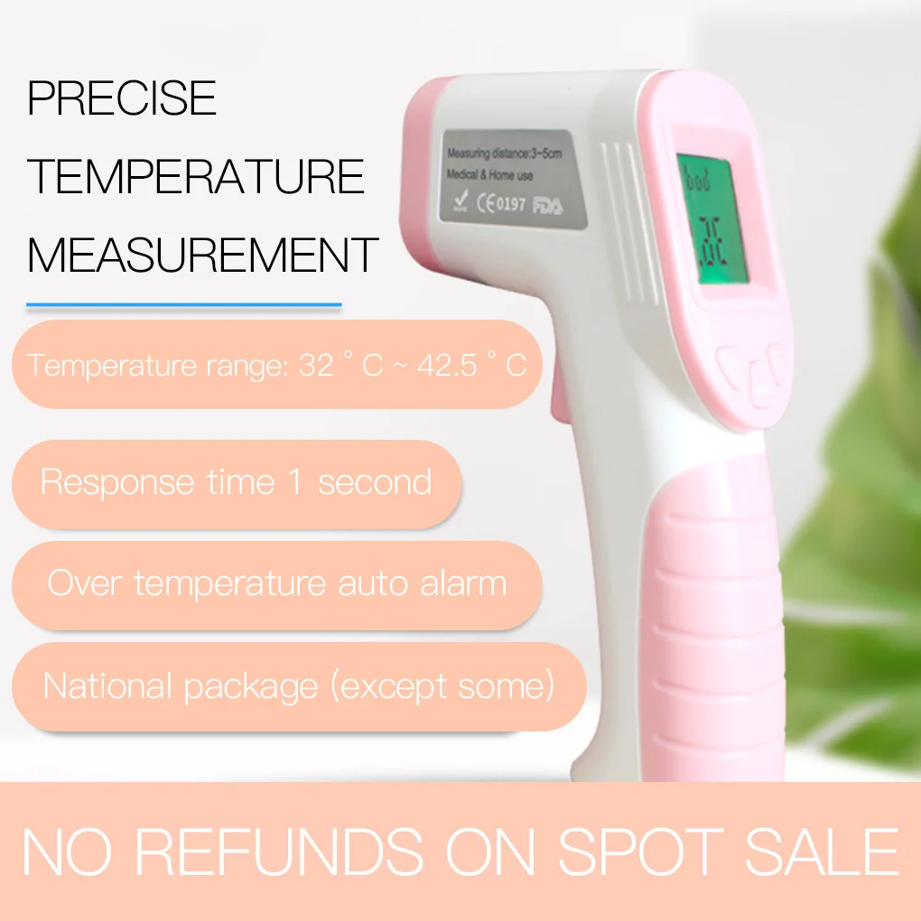Backlight Non-contact Infrared Digital Thermometer Forehead Temperature Meter Measuring Tool
Backlight Non-contact Infrared Digital Thermometer Forehead Temperature Meter Measuring Tool