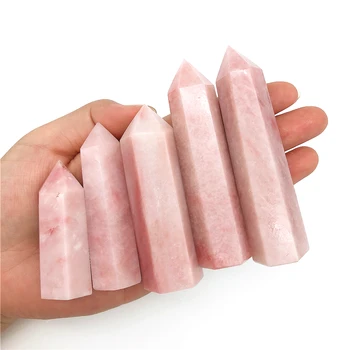 Beautiful 1PC Natural Pink Opal Point Tower Healing Stone Wand Obelisk Energy Pyramid Love Stone Natural Quartz Crystals
Beautiful 1PC Natural Pink Opal Point Tower Healing Stone Wand Obelisk Energy Pyramid Love Stone Natural Quartz Crystals