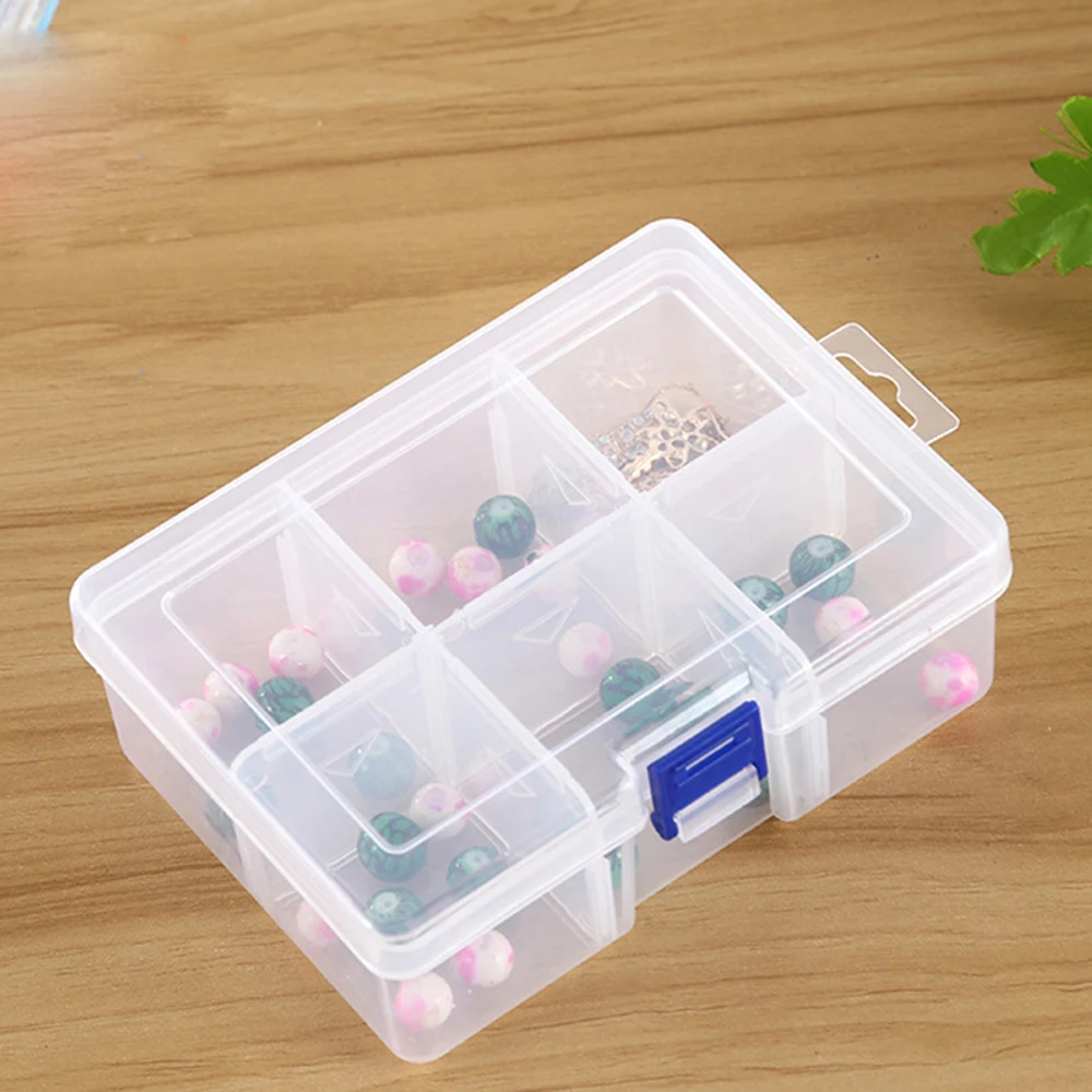 6 Grids Removable Plastic Storage Box Transparent Desk Organizer Button Box Multifunctional Sundries Jewelry Storage Box
6 Grids Removable Plastic Storage Box Transparent Desk Organizer Button Box Multifunctional Sundries Jewelry Storage Box